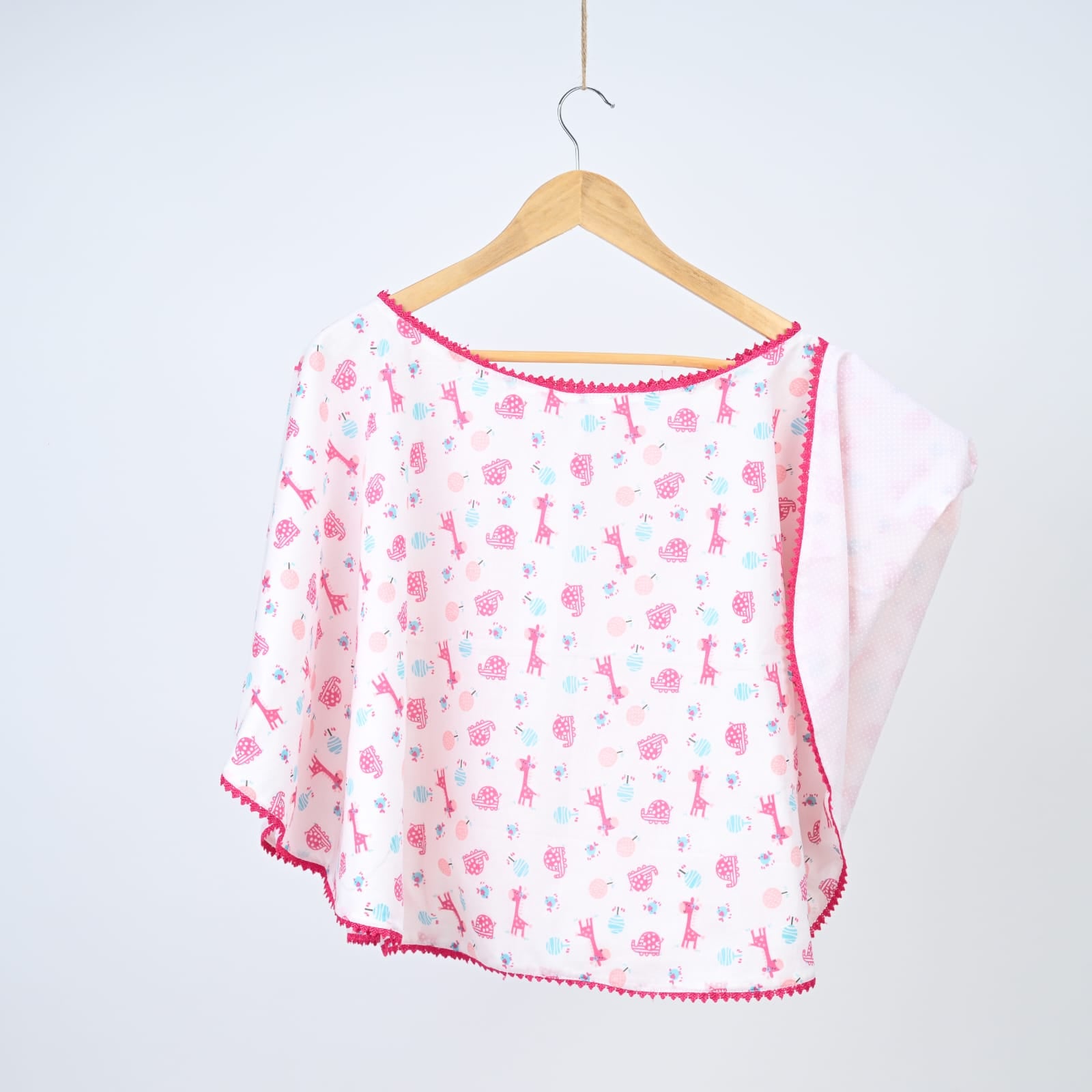 Pink Giraffe & White dots
