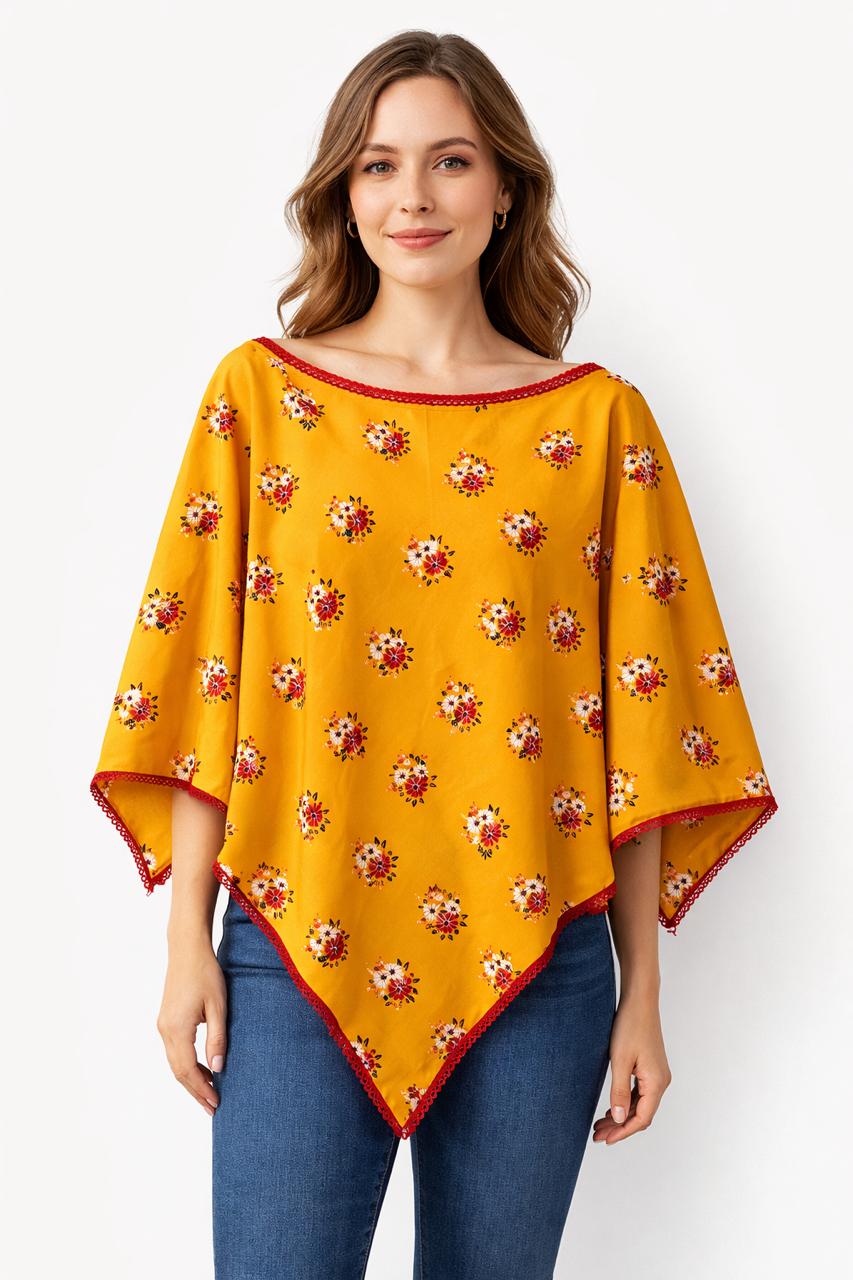 Mustard & Red Floral