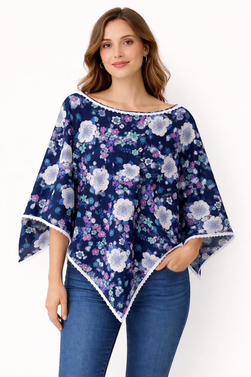 Navy Blue Multi Floral