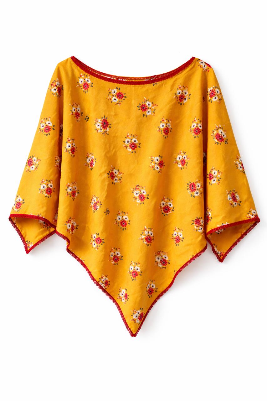 Mustard & Red Floral