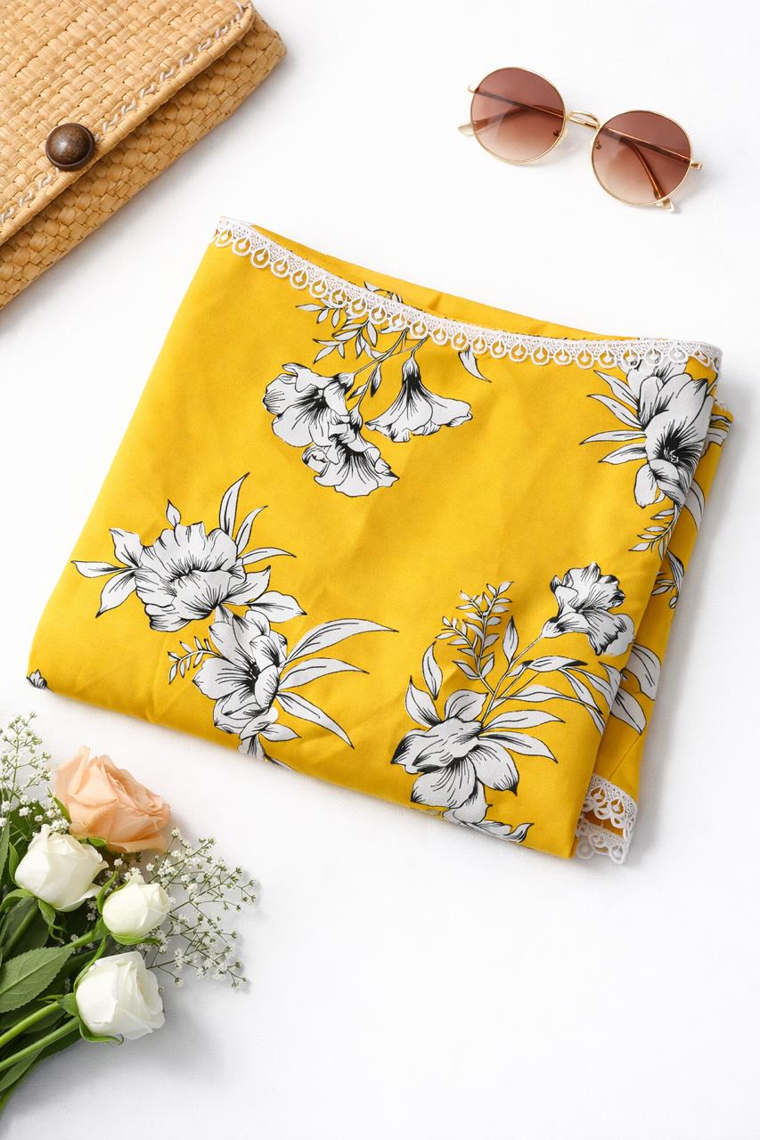 Yellow & White Floral
